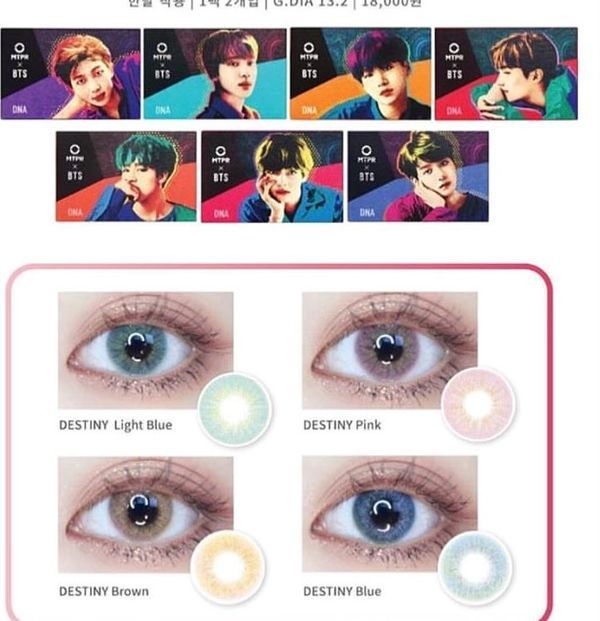 BTS - 1 NGÀY (1 CHIẾC) Destiny Brown - Kính áp tròng Hàn Quốc Seoullens