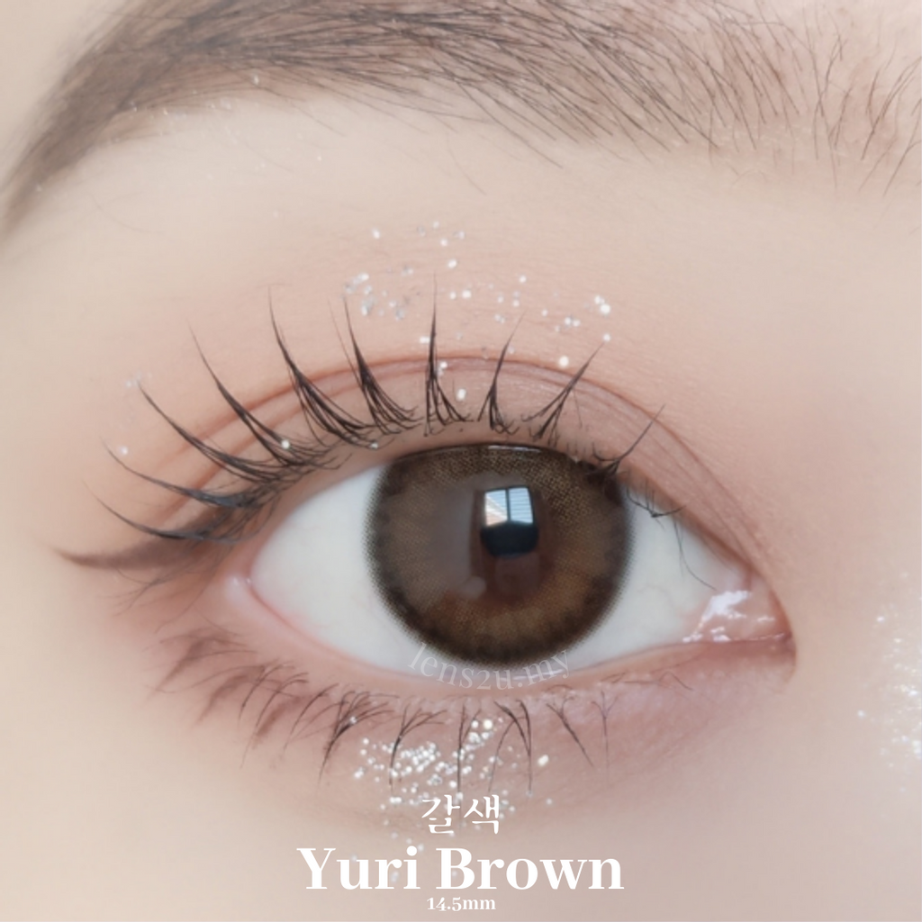 Yuri Brown - 6 tháng(1 cặp) - Kính áp tròng hàn quốc Seoul Lens