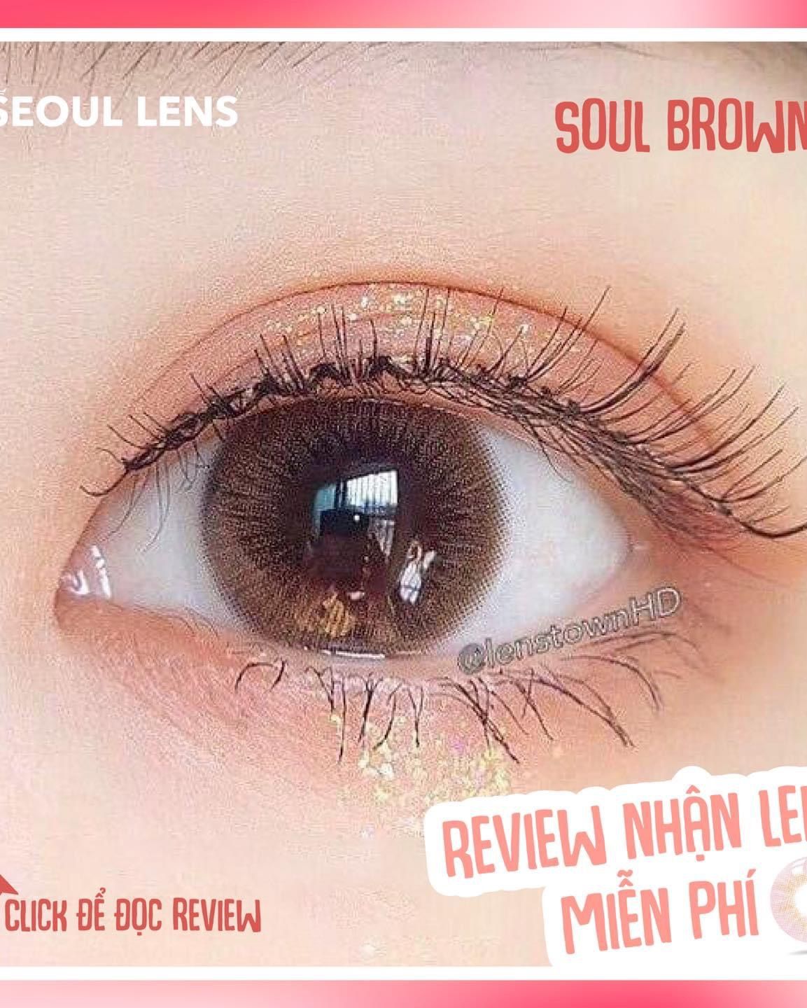 BTS - 3 THÁNG ( 1 CẶP ) Soul Hazel/Pink/IndigoBlue/Blue/Gray-Kính áp tròng Hàn Quốc Seoullens