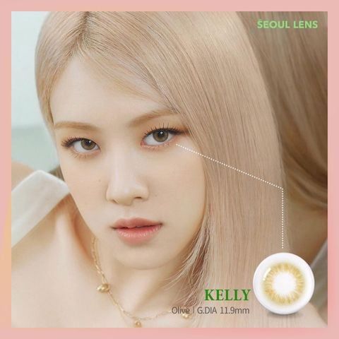 KELLY - 3 THÁNG (1 CẶP) gray/green/hazel - Kính áp tròng Hàn Quốc Seoullens