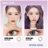 INTENSE 1 NĂM - (1 CHIẾC) GRAY - Kính áp tròng Hàn Quốc Seoullens