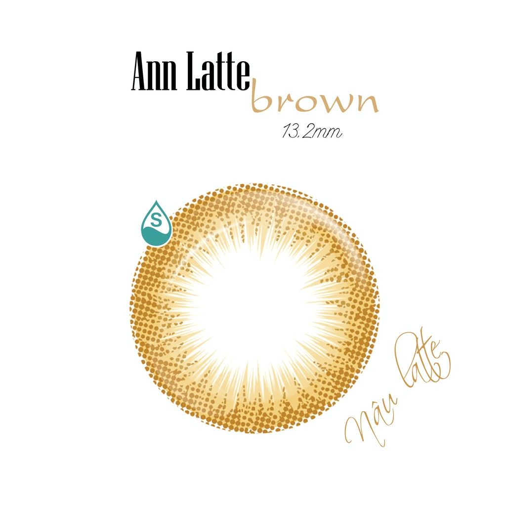ANN365 - 3 tháng (1 CẶP) Coffee 2 Tone Latte Brown - Kính áp tròng Hàn Quốc Seoullens