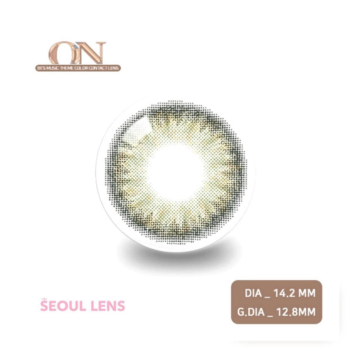 BTS ON - 3 THÁNG ( 1 CẶP) BO_ OLIVE GREEN Kính áp tròng Hàn Quốc Seoullens