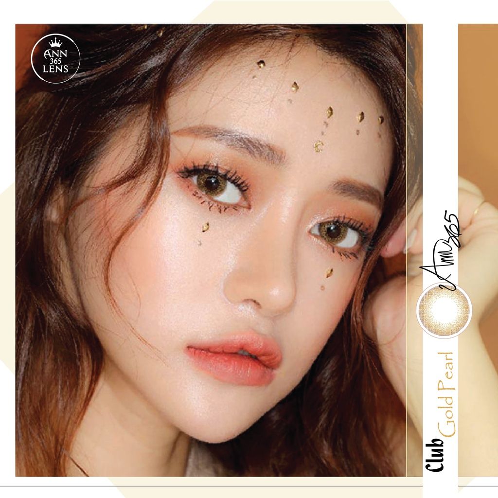 Kính áp tròng 3 tháng màu vàng ngọc trai ANN365 Club Gold Pearl