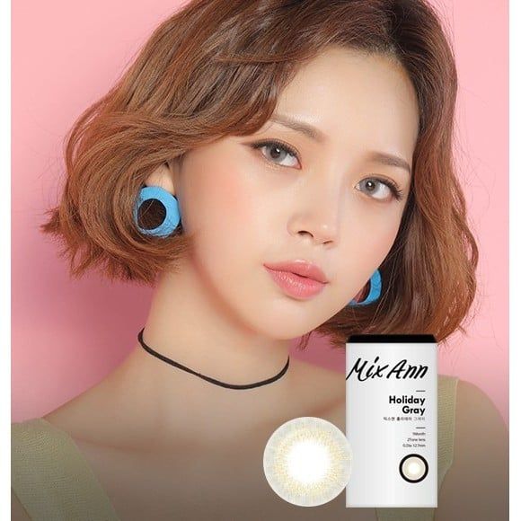 ANN365 - 3 tháng (1 CẶP) Mix Ann Holiday Gray - Kính áp tròng Hàn Quốc Seoullens
