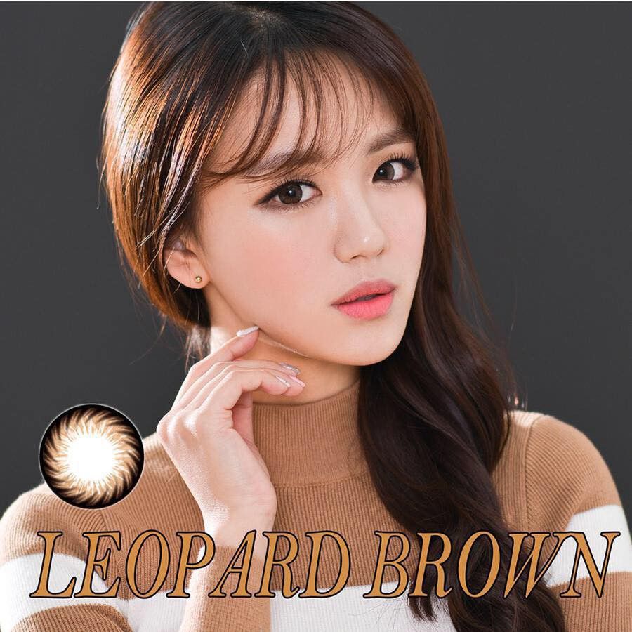 Kính áp tròng 1 năm màu nâu đậm ANN365 Leopard Brown