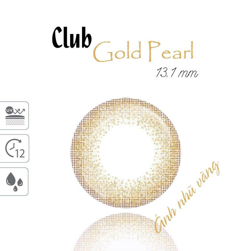 Kính áp tròng 3 tháng màu vàng ngọc trai ANN365 Club Gold Pearl