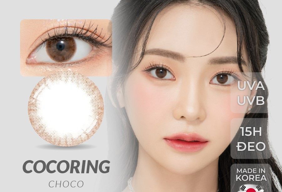 COCORING - 6 THÁNG (1 CHIẾC) Choco - Kính áp tròng Hàn Quốc Seoul Lens