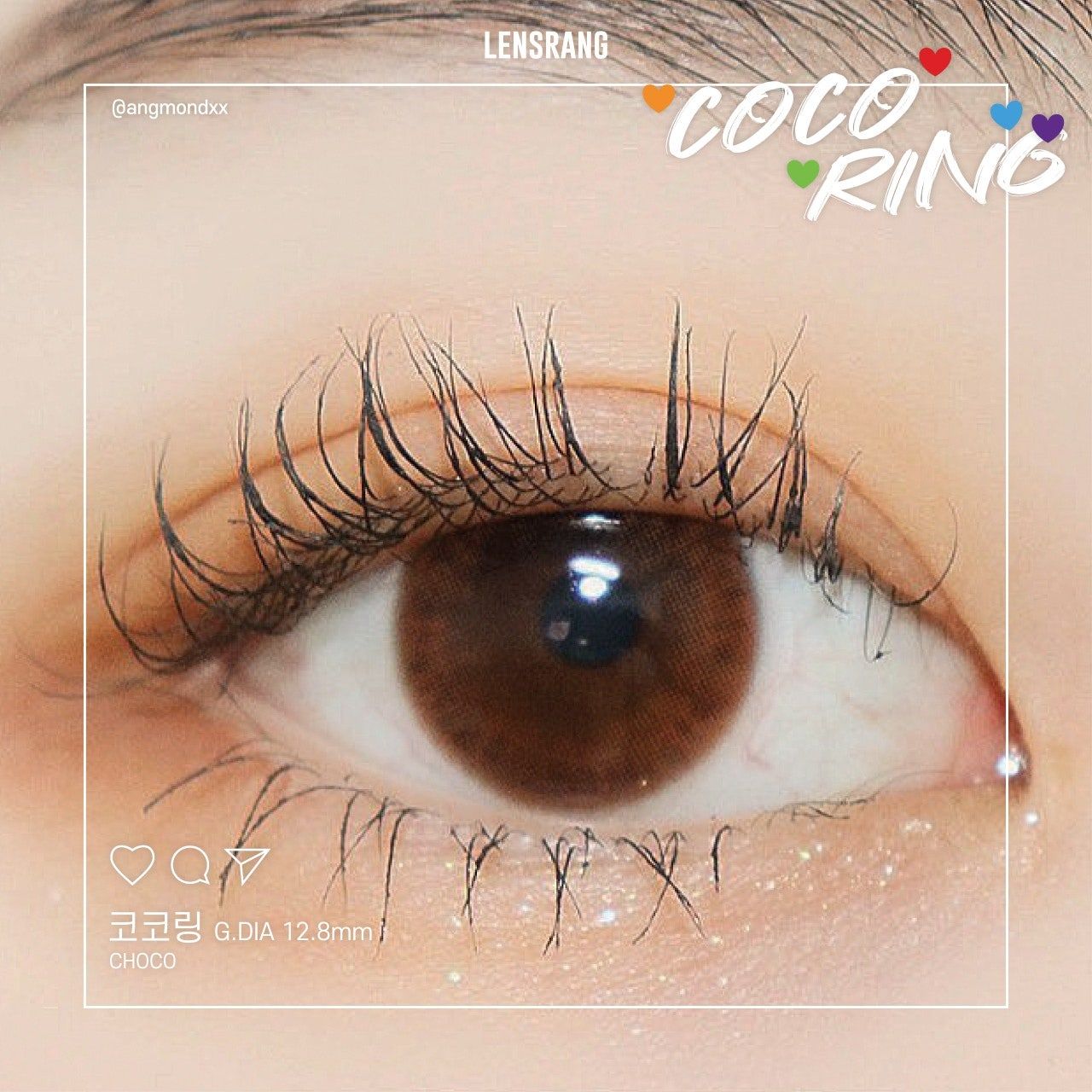 COCORING - 6 THÁNG (1 CHIẾC) Choco - Kính áp tròng Hàn Quốc Seoul Lens