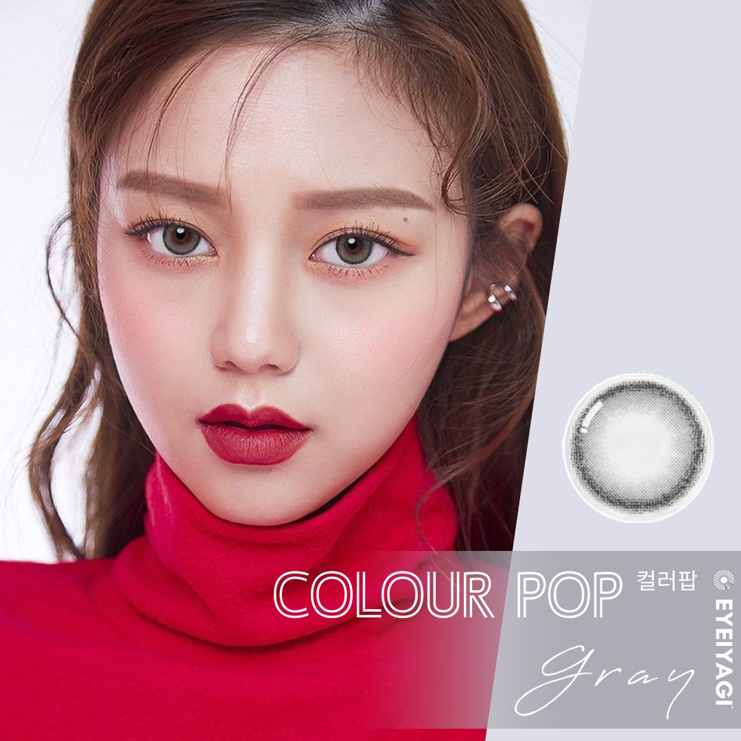 EYEIYAGI - 3 THÁNG (1 CHIẾC) Colorpop Gray - Kính áp tròng Hàn Quốc Seoullens