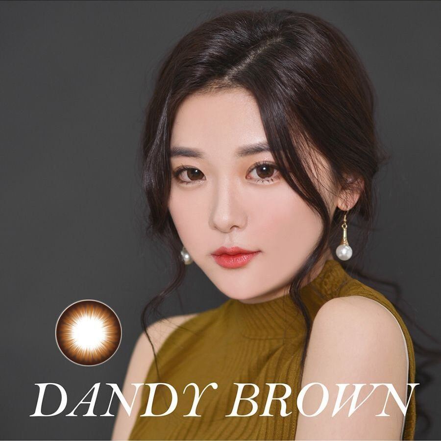 Kính áp tròng 1 năm màu nâu ANN365 Dandy