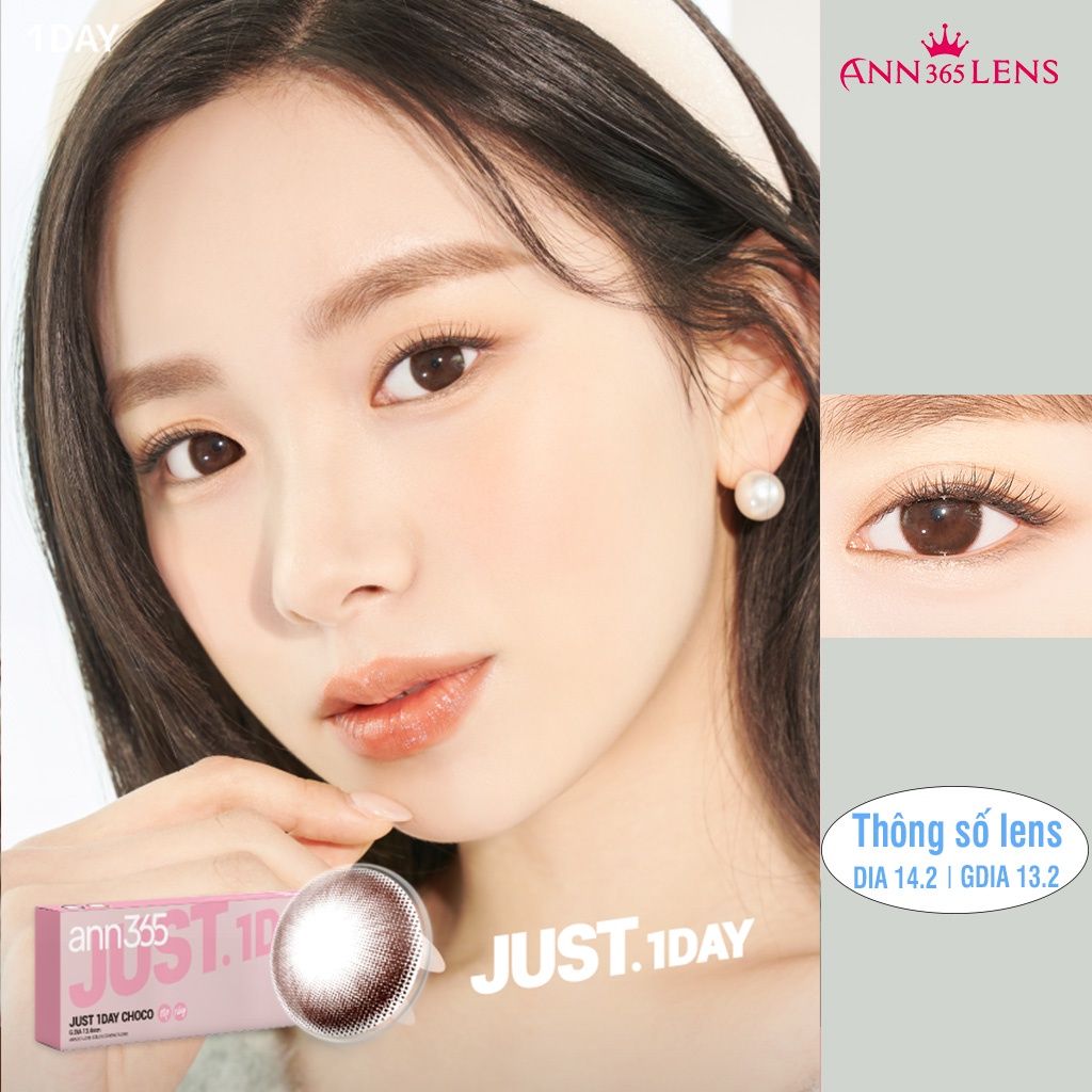ANN365 - 1 ngày (1 CẶP) Just Choco - Kính áp tròng Hàn Quốc Seoullens