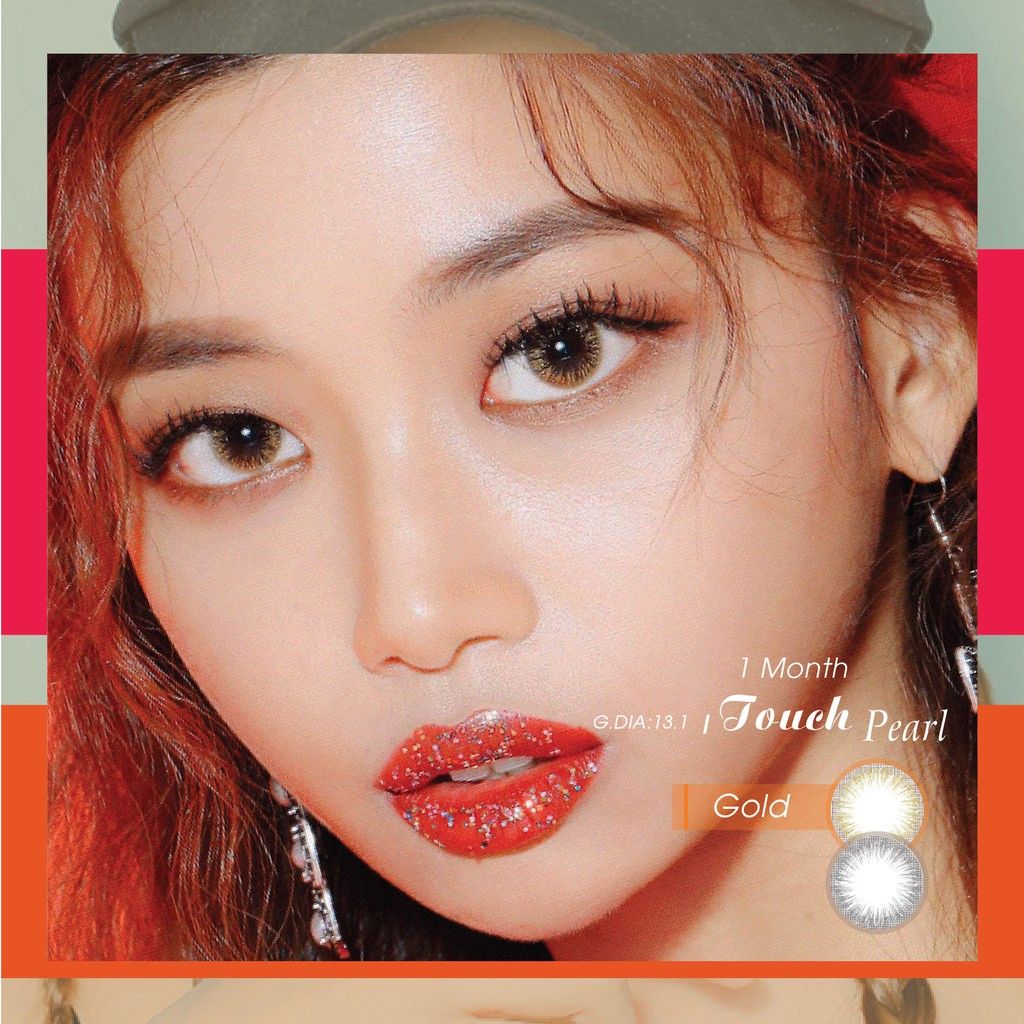 Kính áp tròng 3 tháng màu vàng hoàng kim ANN365 Touch Gold Pearl