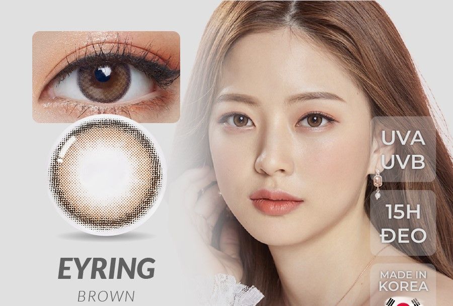 EYRING - 3 THÁNG (1 CẶP) brown/choco - Kính áp tròng Hàn Quốc Seoullens