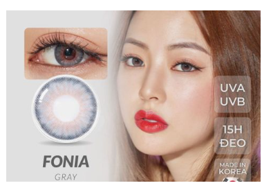 FONIA - 3 THÁNG (1 CẶP) hazel/green/gray - Kính áp tròng Hàn Quốc Seoullens