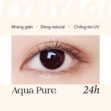 OLens - 6 THÁNG (1 CHIẾC) Aqua Pure Trong Suốt 24H - Kính áp tròng Hàn Quốc Seoullens