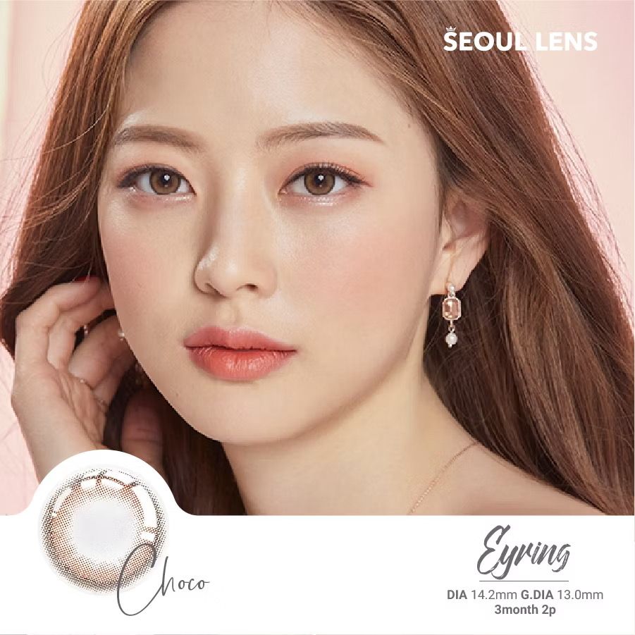 EYRING - 3 THÁNG (1 CẶP) brown/choco - Kính áp tròng Hàn Quốc Seoullens