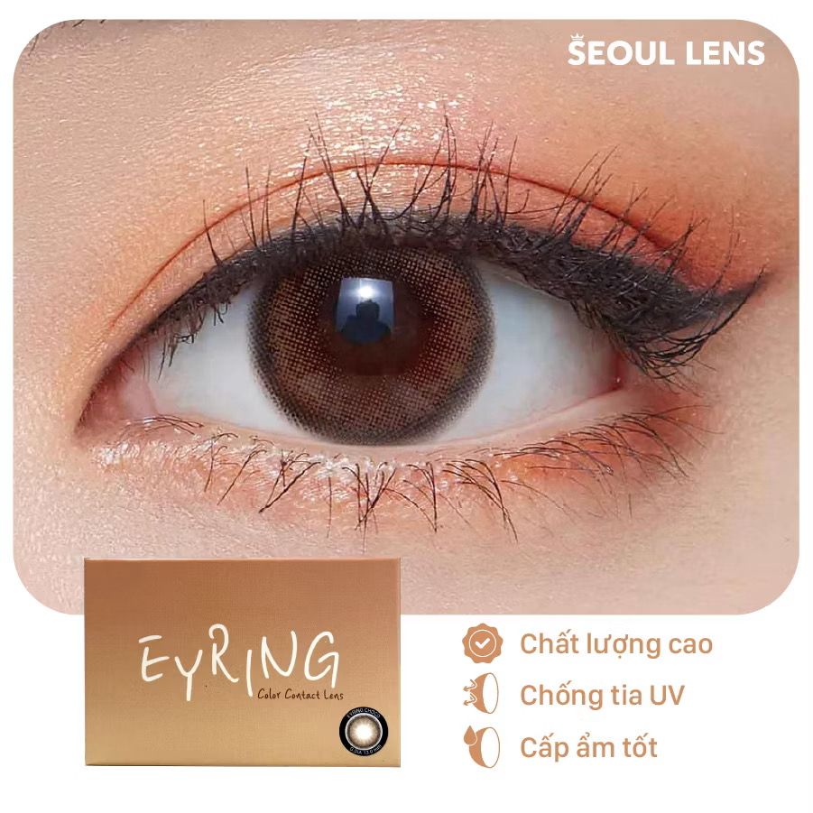 EYRING - 3 THÁNG (1 CẶP) brown/choco - Kính áp tròng Hàn Quốc Seoullens
