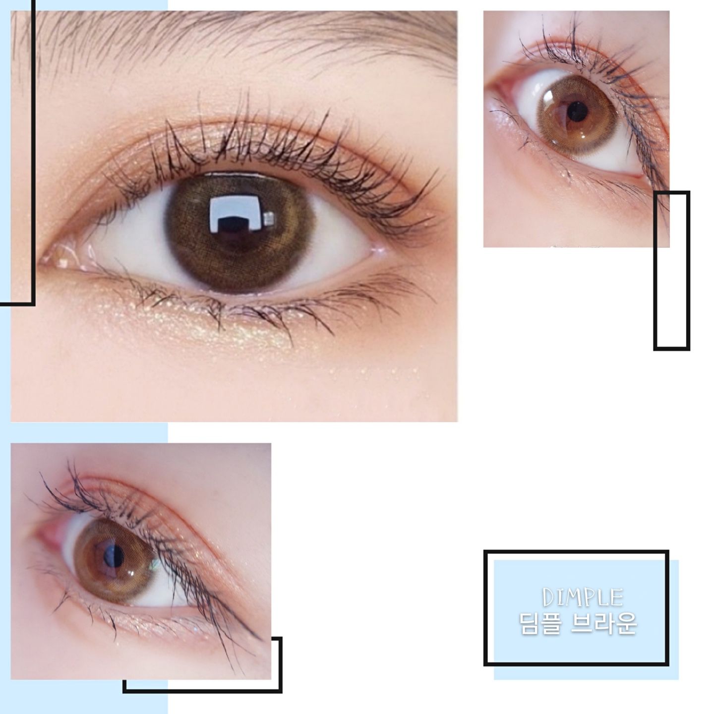 DIMPLE - 6 THÁNG (1 CHIẾC ) Brown - Kính áp tròng Hàn Quốc Seoullens