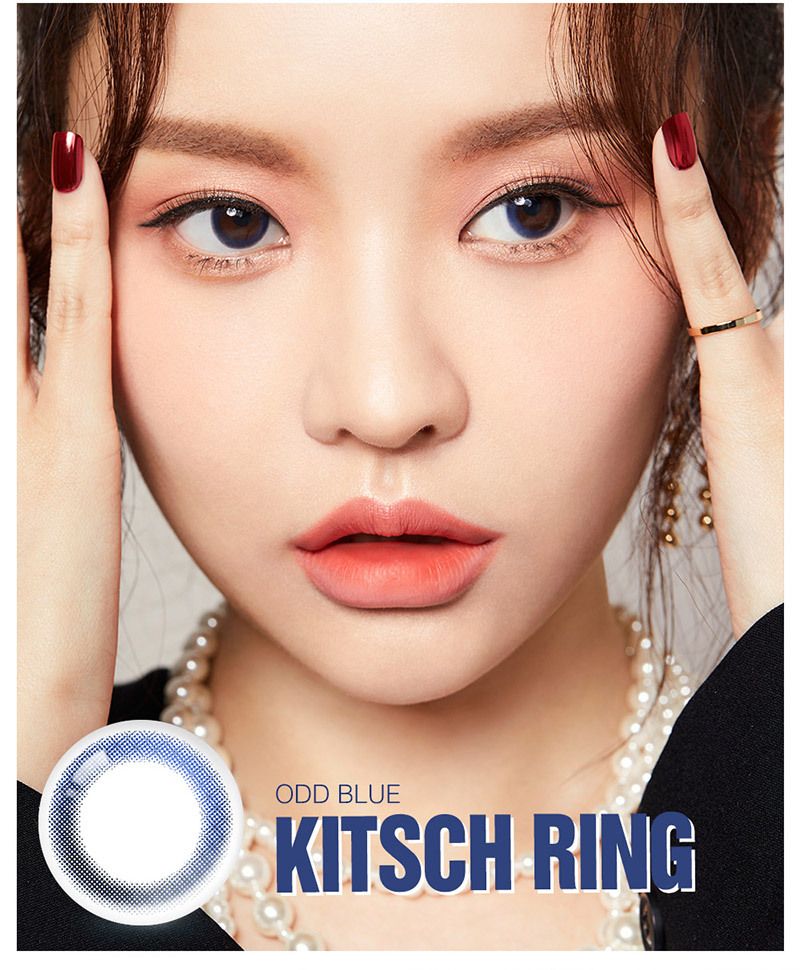 KITSCHRING - 3 THÁNG (1 CẶP) Odd blue/brown/hazel/violet - Kính áp tròng Hàn Quốc Seoullens