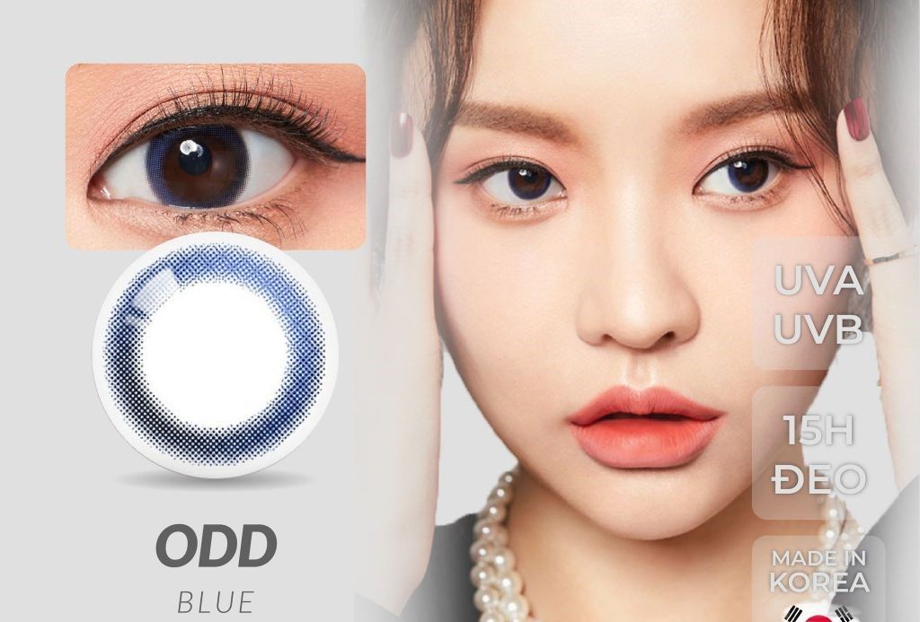 KITSCHRING - 3 THÁNG (1 CẶP) Odd blue/brown/hazel/violet - Kính áp tròng Hàn Quốc Seoullens