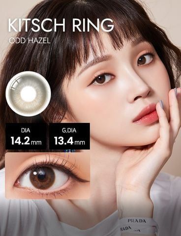 KITSCHRING - 3 THÁNG (1 CẶP) Odd blue/brown/hazel/violet - Kính áp tròng Hàn Quốc Seoullens