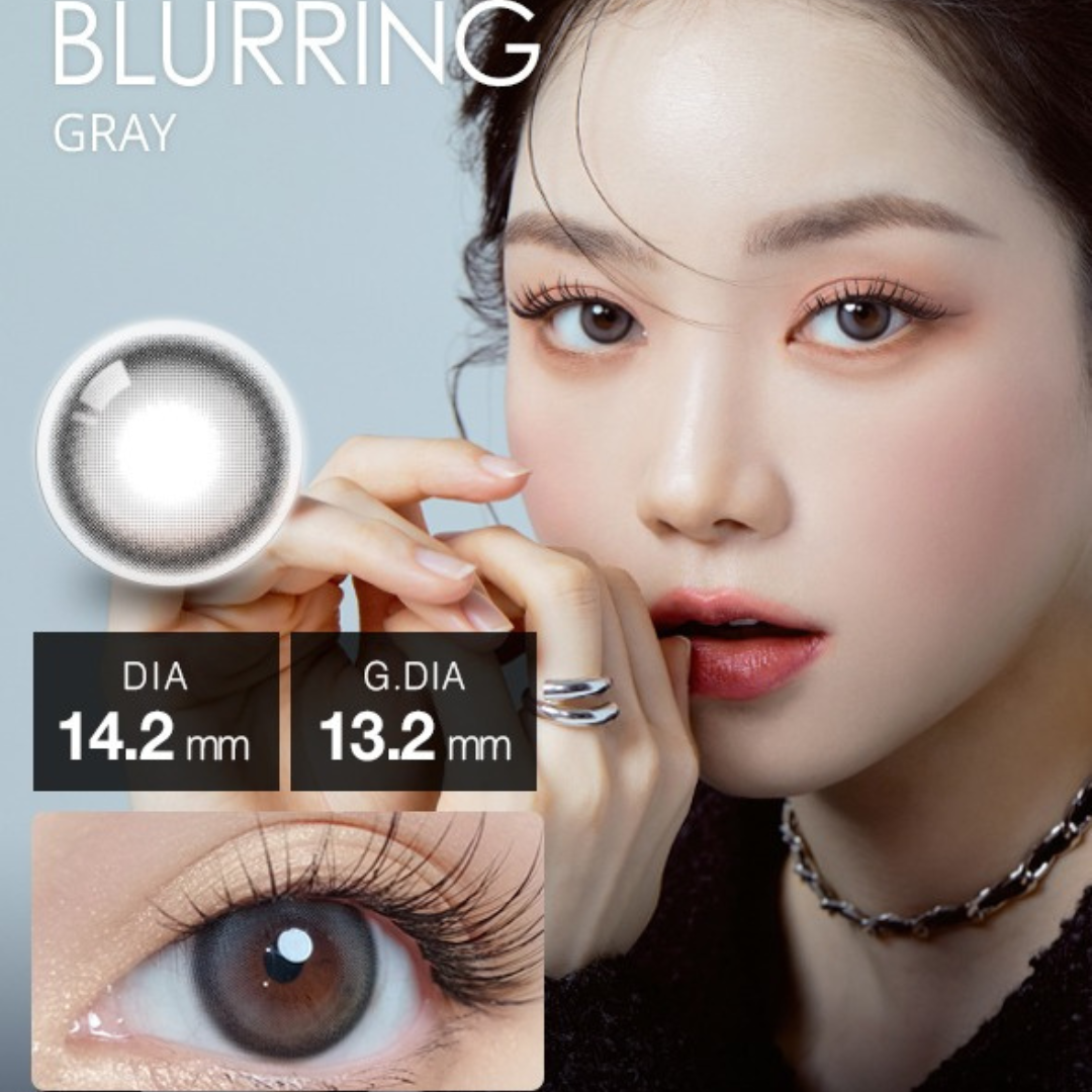 OLOLA - 6 THÁNG (1 CHIẾC) Blurring Gray - Kính áp tròng Hàn Quốc Seoullens
