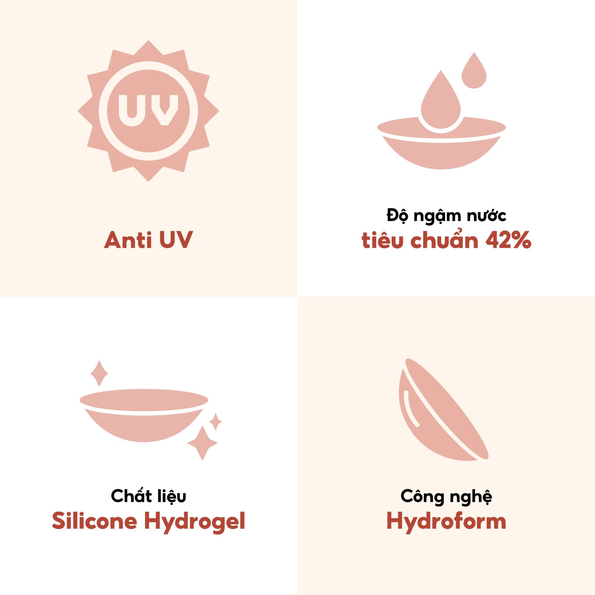 EYEIYAGI - 3 THÁNG (1 CHIẾC) - Aqua Pure Trong Suốt 24H - Kính áp tròng Hàn Quốc Seoullens