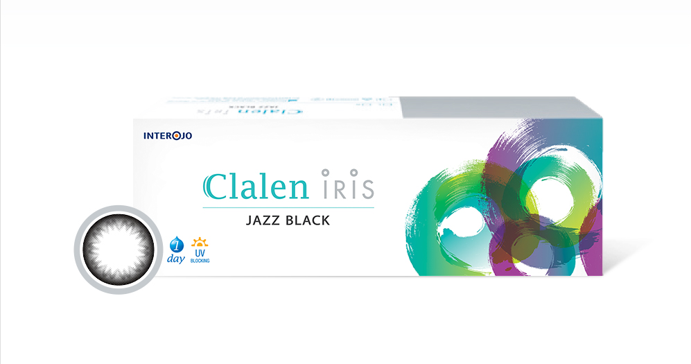 CLALEN IRIS - 1 NGÀY (1 CHIẾC) Jazz Black - Kính áp tròng Hàn Quốc Seoullens