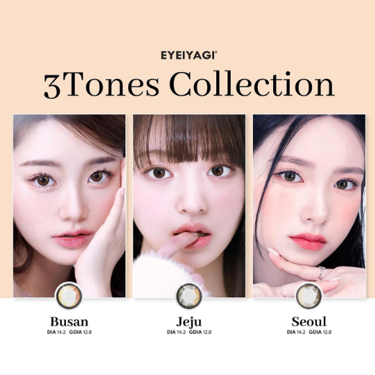 EYEIYAGI - 3 THÁNG ( 1 CHIẾC) Busan - Kính áp tròng Hàn Quốc Seoullens