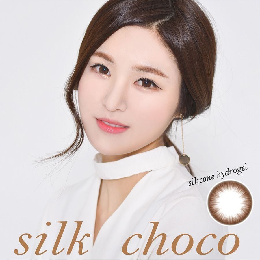 Kính áp tròng 1 năm màu nâu chocolate ANN365 Silk Choco