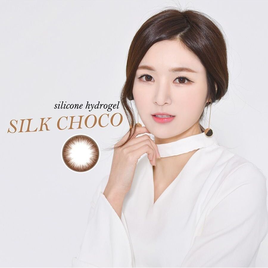 Kính áp tròng 1 năm màu nâu chocolate ANN365 Silk Choco