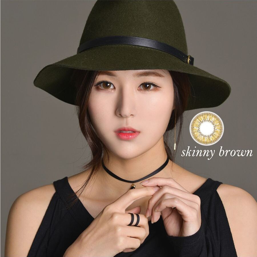 Kính áp tròng 1 năm màu vàng hổ phách ANN365 Skinny