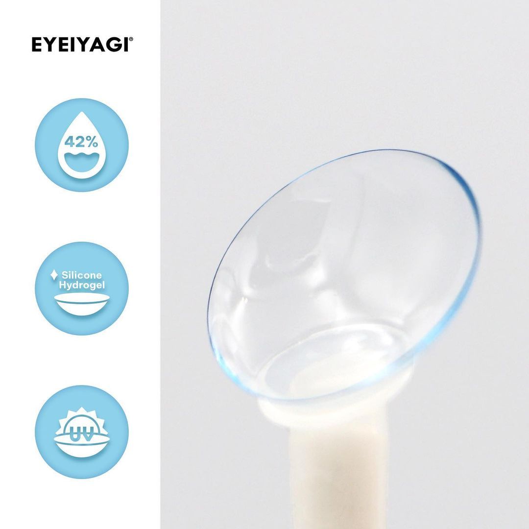 EYEIYAGI - 3 THÁNG (1 CHIẾC) - Aqua Pure Trong Suốt 12H - Kính áp tròng Hàn Quốc Seoullens