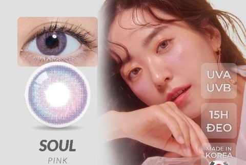 BTS - 3 THÁNG ( 1 CẶP ) Soul Hazel/Pink/IndigoBlue/Blue/Gray-Kính áp tròng Hàn Quốc Seoullens