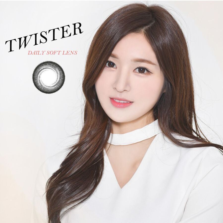 Kính áp tròng 1 năm màu đen ANN365 Twister Black
