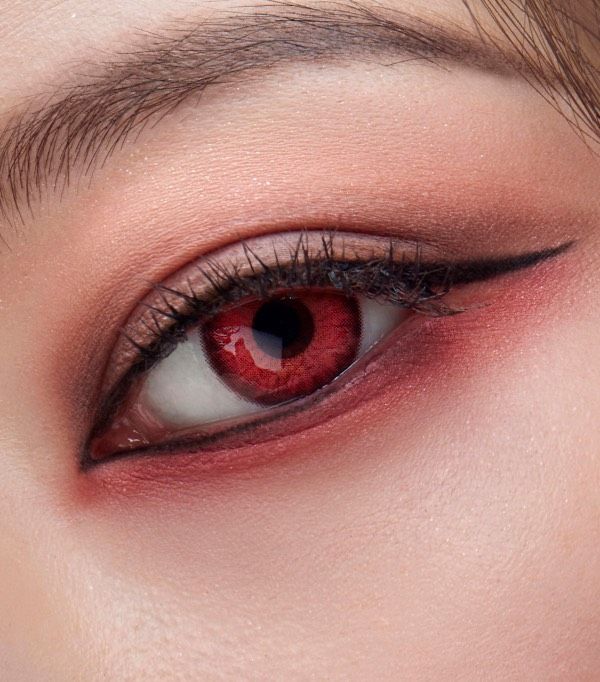 OLENS - 1 THÁNG (1 CHIẾC) Vampire Red/Silver - Kính áp tròng Hàn Quốc Seoullens
