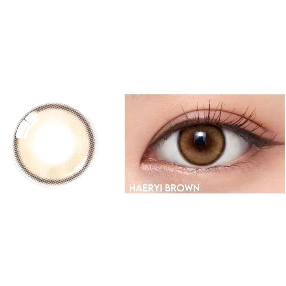 SLENS - 1 NGÀY (1 CHIẾC) HAERYI brown/gray MPC - Kính áp tròng Hàn Quốc Seoullens
