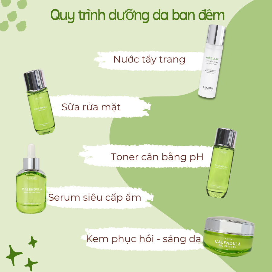 Kem dưỡng phục hồi & dưỡng sáng da Lagumi Calendula B5 cho da dầu, mụn 30g