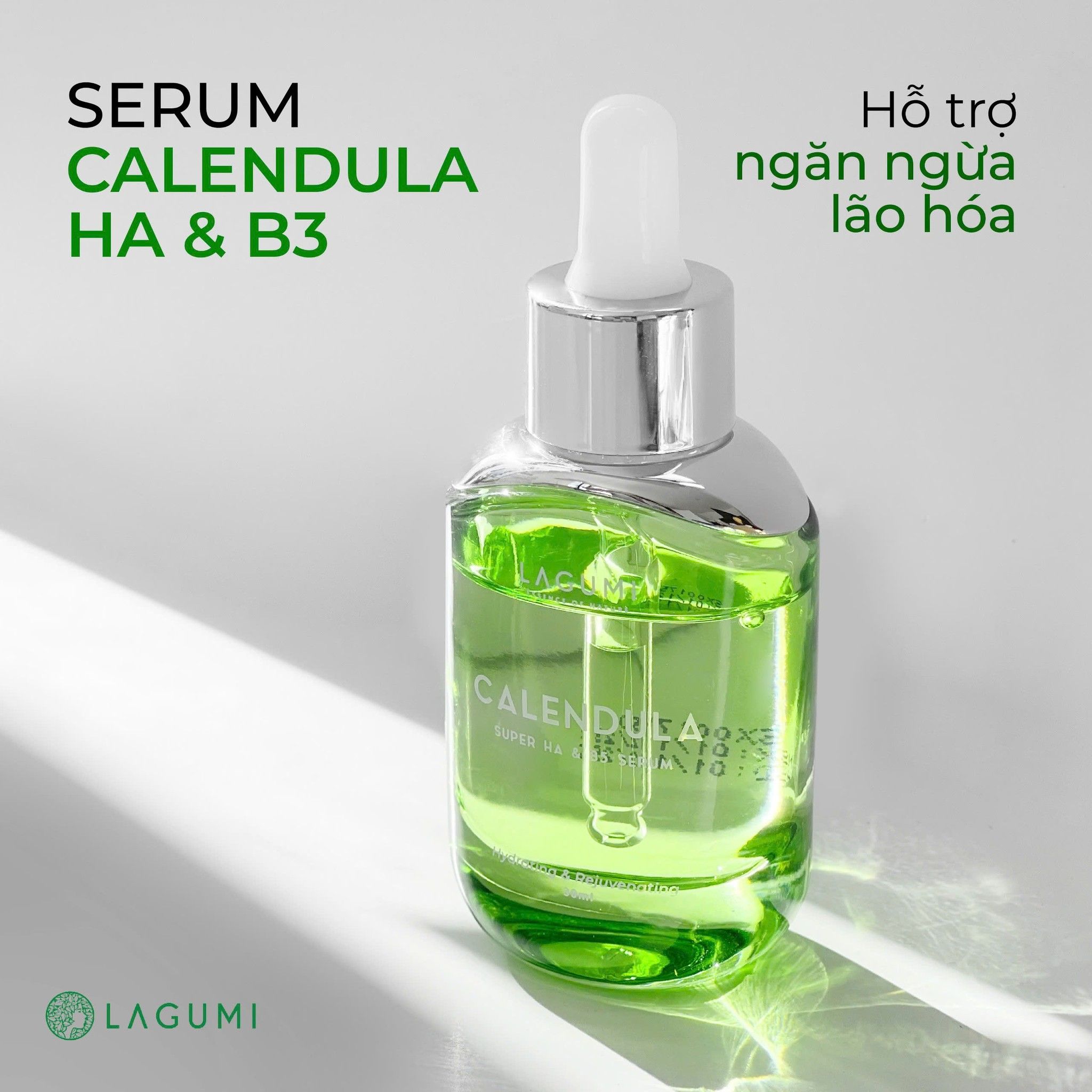 Serum siêu cấp ẩm và phục hồi da Lagumi Calendula Super HA & B5 30ml