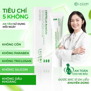 Gel chấm mụn LAGUMI giảm sưng đau sau 8h, Kem chấm mụn giảm viêm thâm an toàn & dịu nhẹ cho mẹ bầu và da nhạy cảm 15g