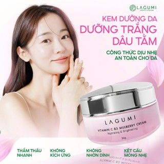 Kem Làm Trắng Da Mặt Lagumi Dâu Tằm B3 Giúp Mờ Thâm Giảm Nám