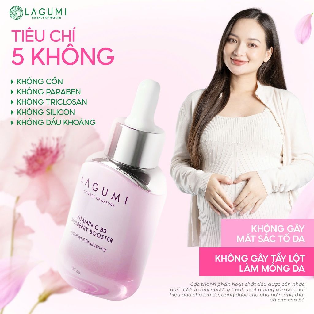 Serum Làm Trắng Da Mặt Lagumi Dâu Tằm B3 Giúp Mờ Thâm Giảm Nám