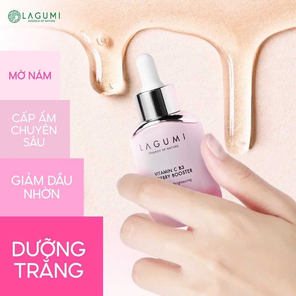 Serum Làm Trắng Da Mặt Lagumi Dâu Tằm B3 Giúp Mờ Thâm Giảm Nám