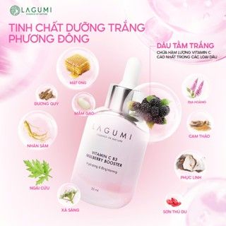 Bộ Đôi Làm Trắng Da Mặt Lagumi Dâu Tằm B3 Dưỡng Trắng Mờ Thâm Giảm Nám