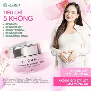 Bộ Đôi Làm Trắng Da Mặt Lagumi Dâu Tằm B3 Dưỡng Trắng Mờ Thâm Giảm Nám