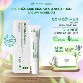 Gel chấm mụn LAGUMI giảm sưng đau sau 8h, Kem chấm mụn giảm viêm thâm an toàn & dịu nhẹ cho mẹ bầu và da nhạy cảm 15g