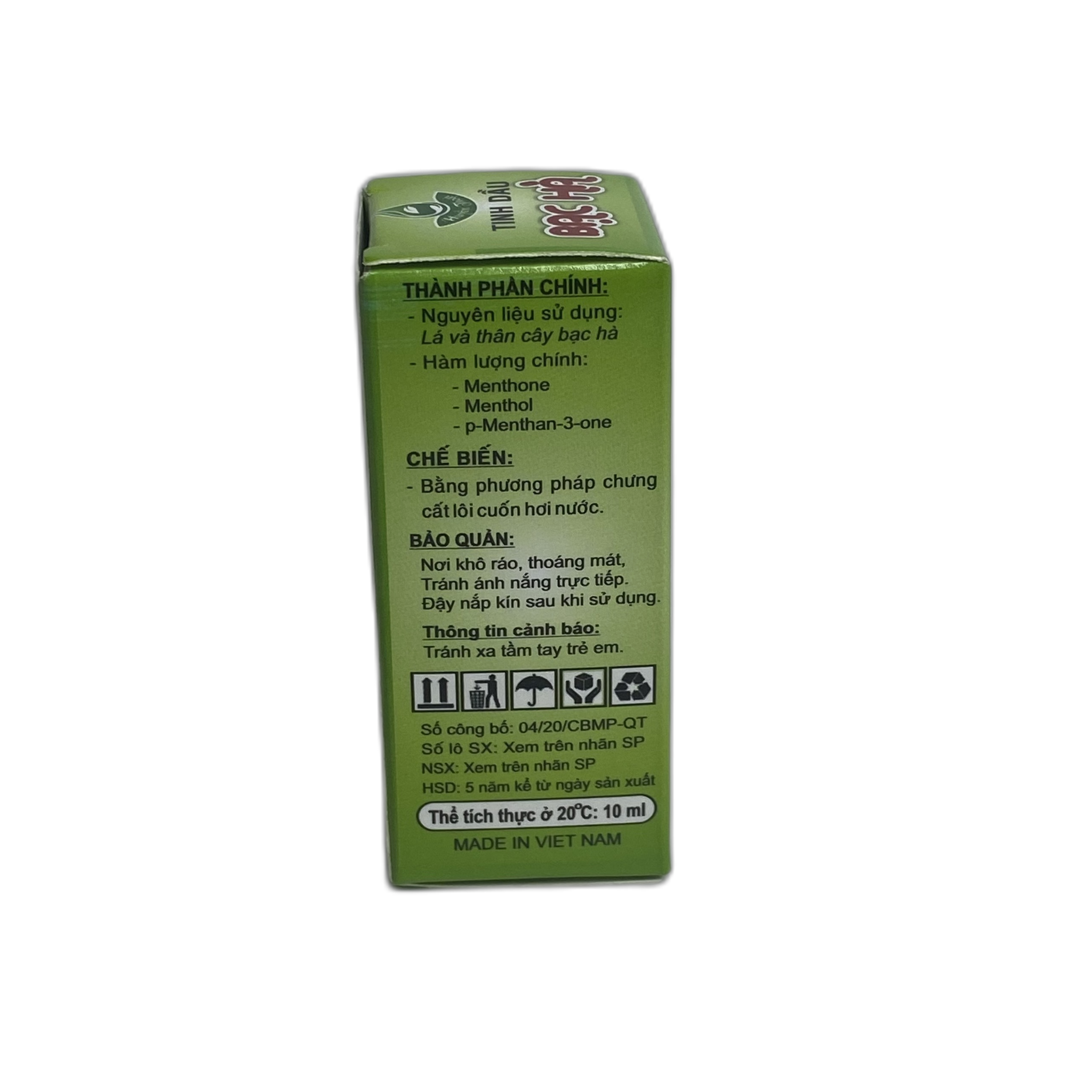 Tinh dầu Bạc Hà Huyền Thoại, Việt Nam