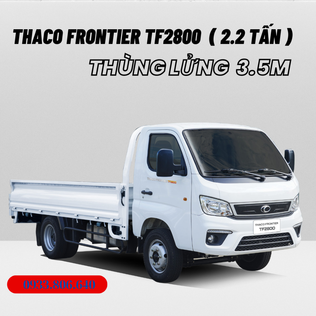 XE TẢI THACO FRONTIER TF2800 THÙNG LỬNG TẢI TRỌNG 2.200 KG