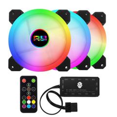 Bộ kit 4 Fan Led RGB + Hub Rainbow